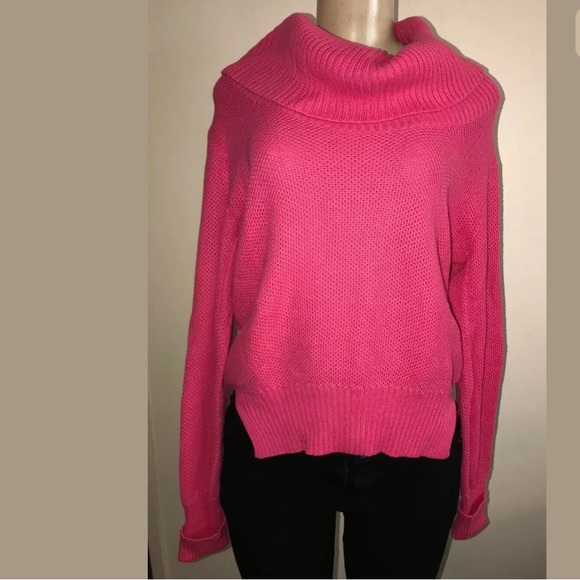 One7six Women’s sweater pink medium turtleneck - Picture 1 of 8